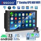 Autoradio 7 Pollici 2 DIN GPS Android 13 Carplay Bluetooth WIFI RDS EQ USB + Cam