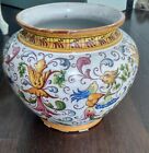 Vaso ceramica maiolica napoletana Capodimonte 1800 manifattura Mollica Napoli