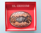 EL CHARRO Fibbia Mod. 7878 Pelle 7x10 Originale VINTAGE Cintura ANNI 80 PANINARO