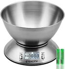 ETEKCITY Bilancia Cucina Digitale, Elettronica in Acciaio Inossidabile 5kg/ 11lb