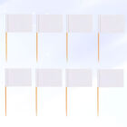 100 Pcs Bandiere Stuzzicadenti Vuote Bandiera Topper Cupcake