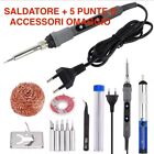 Saldatore a Stagno Professionale Elettrico 80 Kit Saldatura Temp Regolabile