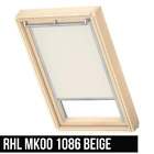 OUTLET VELUX RHL MK001086 78x160 Sichtschutzrollo Haltekrallen Dachfenster Beige