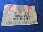 WWII US ARMY 16 TH INFANTRY 1ST DIVISION OMAHA BEACH D-DAY COMMAND POST FLAG