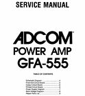 ADCOM GFA-555 Schematic Diagram Service Manual Schaltplan Schematique