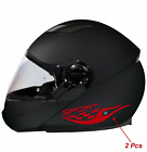 KIT ADESIVI CASCO MOTO (2 PZ) Scacchiera set Decal scooter sticker Helmet tuning