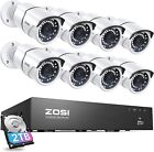 ZOSI 5MP Kit Videosorveglianza PoE 8CH 2TB NVR con 8 Telecamere di Sorveglianza