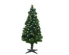 ALBERO DI NATALE CON FIBRE OTTICHE H150CM abete luminoso