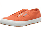 Superga Mens UK 12 EU 47 Orange Canvas Low Top Lace Up Trainers Sneakers Shoes