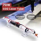 60W 70W 80W CO2 Laser Tube Metal Head 1250mm Glass Pipe for CO2 Cutting EU Stock