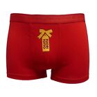 Boxer rosso Natale uomo ragazzo "Fuori tutto" in cotone Rosso Porpora idea regal