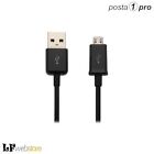 Cavo dati micro usb sincronizza e carica MICROUSB 1metro colore nero POSTA1