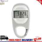 Running Step Counter Meter Outdoor Sport Walking Distance 3D Carabiner Pedometer