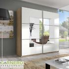 Armadio guardaroba ante scorrevoli ripiani 221x210  stile moderno design LOGAN