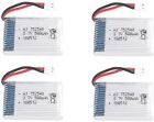 4 pz Batterie Lipo 3.7v 500mAh Rc Drone Syma X5 X5C X5SC X5SW, Cheerson CX-30W