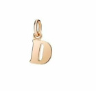 dodo ciondolo oro 9 KT - lettera D Nuovo unisex  Originale con garanzia