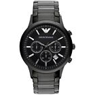 orologio cronografo uomo in acciaio nero Emporio Armani - AR2453