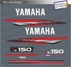 Adesivi motore marino fuoribordo Yamaha 150 cv  V6  gommone barca stickers