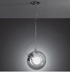 Artemide "Miconos", lampada sospensione cromo lucido. Design Ernesto Gismondi