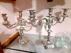 2 candelieri argento sheffield sterling candeliere candelabro candelabri candele