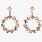 Ted Baker Crissty Crystal Dangle Earrings Rose Gold Tone