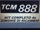KIT CINGHIE 1+3 ANELLI PER PROIETTORE SUPER 8 mm TCM 888 TCM MACH 1/2/3/5