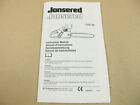 Jonsered CS2138 Instruction Manual Betriebsanleitung Manuel instructions 2006