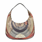 Borse donna a spalla Gattinoni Planetarium Classica Hobo Nera Shopper zip