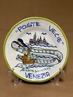 Piatto Buon Ricordo Venezia 1992 Trattoria Poste Vecie Ceramica Vietri Decorato