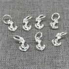 10pcs of 925 Sterling Silver Small Anchor Charms 2 Sided