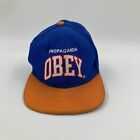 OBEY Propoganda Snapback Cap Orange And Blue