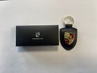 Portachiavi Porsche  IN PELLE NERO ,ORIGINALE Porsche CON SCATOLA