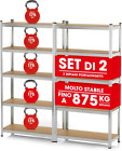 Set Di 2 Scaffali per Carichi Pesanti, 180X90X40Cm | 1750Kg Di Portata, 175Kg pe