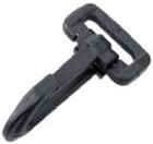 CONNEX - MOSCHETTONE PER CINGHIA PLASTICA NERO 40MM