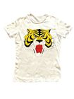 T-shirt stampata 100% cotone manga uomo tigre cartoon