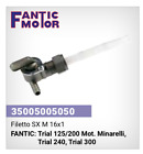 Rubinetto Benzina M6x1 Filetto Sinistro per Fantic Trial 125/200 Minarelli