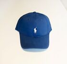 Ralph Lauren Unisex Blue Cotton Grey Pony Cap