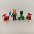 LEGO Minecraft Mini Figure Set_ Alex, Zombie, Cows