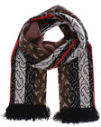 Sciarpa Foulard Burberry Scarf MONOGRAM STRIPE KNIT Unisex Marrone 8018615