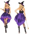 Costume Carnevale Donna Strega Witch Halloween Adulto