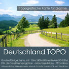 Deutschland Topo Karte Garmin 10m Höhenlinien DEM - 8 GB microSD Navi, PC & MAC