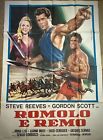 ROMOLO E REMO-Manifesto Affiche Originale -4F-Gordon Scott,Steve Reeves-1961-