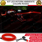 KIT A LED AMBIENT LIGHT RED FIBRA OTTICA CRUSCOTTO ROSSO 5 M METRI PER FIAT 500X