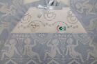 #Completo Lenzuola Lettino Culla les jolies art.15 Strass Bimbo ANGELI CELESTE