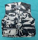 Highlander Kids Unlined Camo Vest - Age 5-6, Grey Urban Camo, Nerf Army jacket