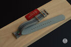 20 mm Cinturino pelle artigianale grigio Handmade In Italy Vintage leather strap