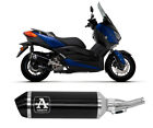 Terminale Scarico Arrow Urban Black Steel Cap Allu N YAMAHA XMAX 300 2021 > 2023