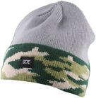 Dope Couture Grigio Verde Mimetico Pieghevoli Sopra Polsino Berretto Inverno New