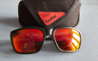 Bolle black frame polarized sunglasses. With case.