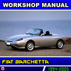 FIAT BARCHETTA REPAIR MANUAL 1994 - 2005 - SERVICE WORKSHOP ENGLISH